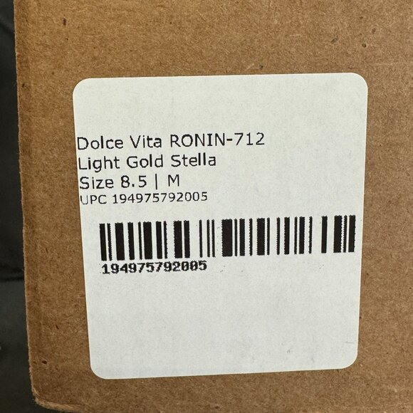 New Dolce Vita Women's Light Gold Metallic Stella Suede Heels Size 8.5 MSRP $125 - Picture 9 of 10